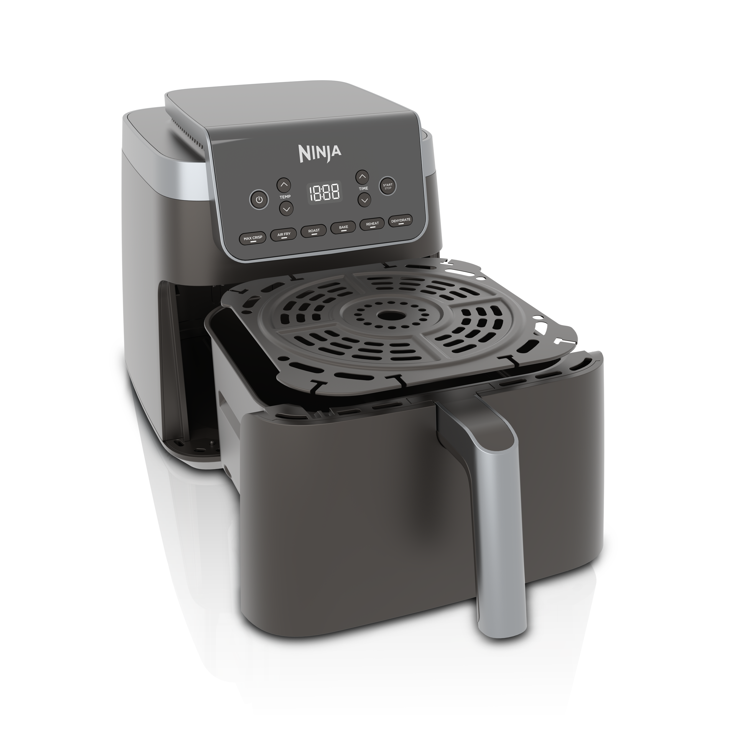 Ninja AF180EU Heißluftfritteuse, 6,2L, 2000W, Max Crisp