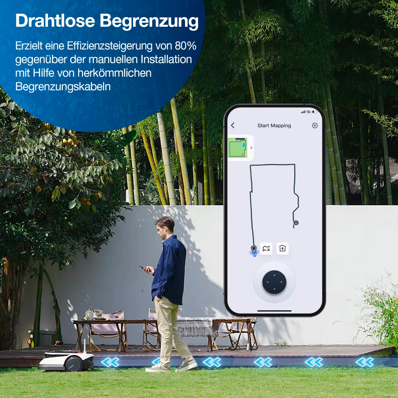 Ecovacs Goat G1 Rasenmähroboter - 3D Hindernisvermeidung
