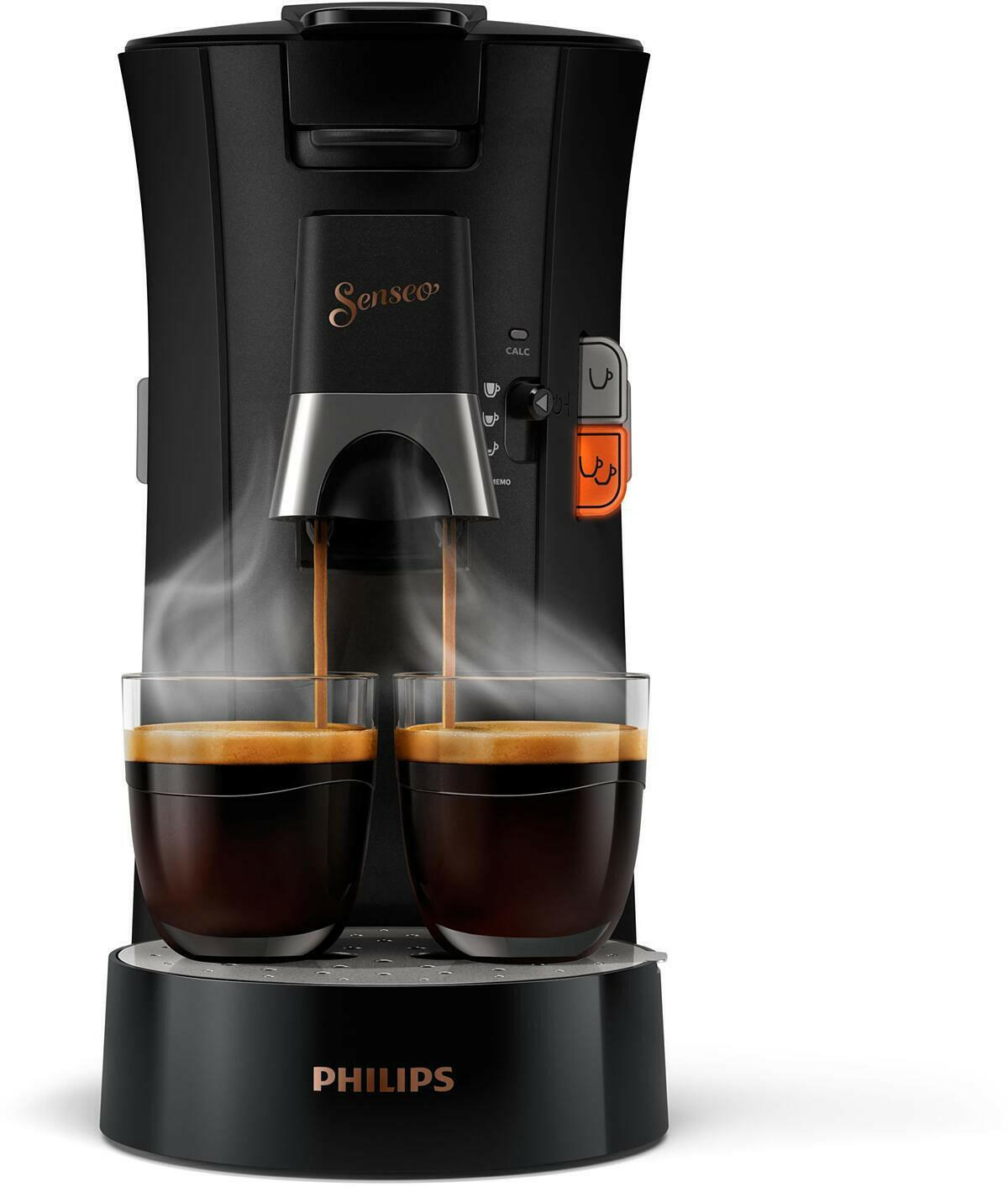 PHILIPS Senseo Select CSA240/60 Kaffeepadmaschine schwarz.