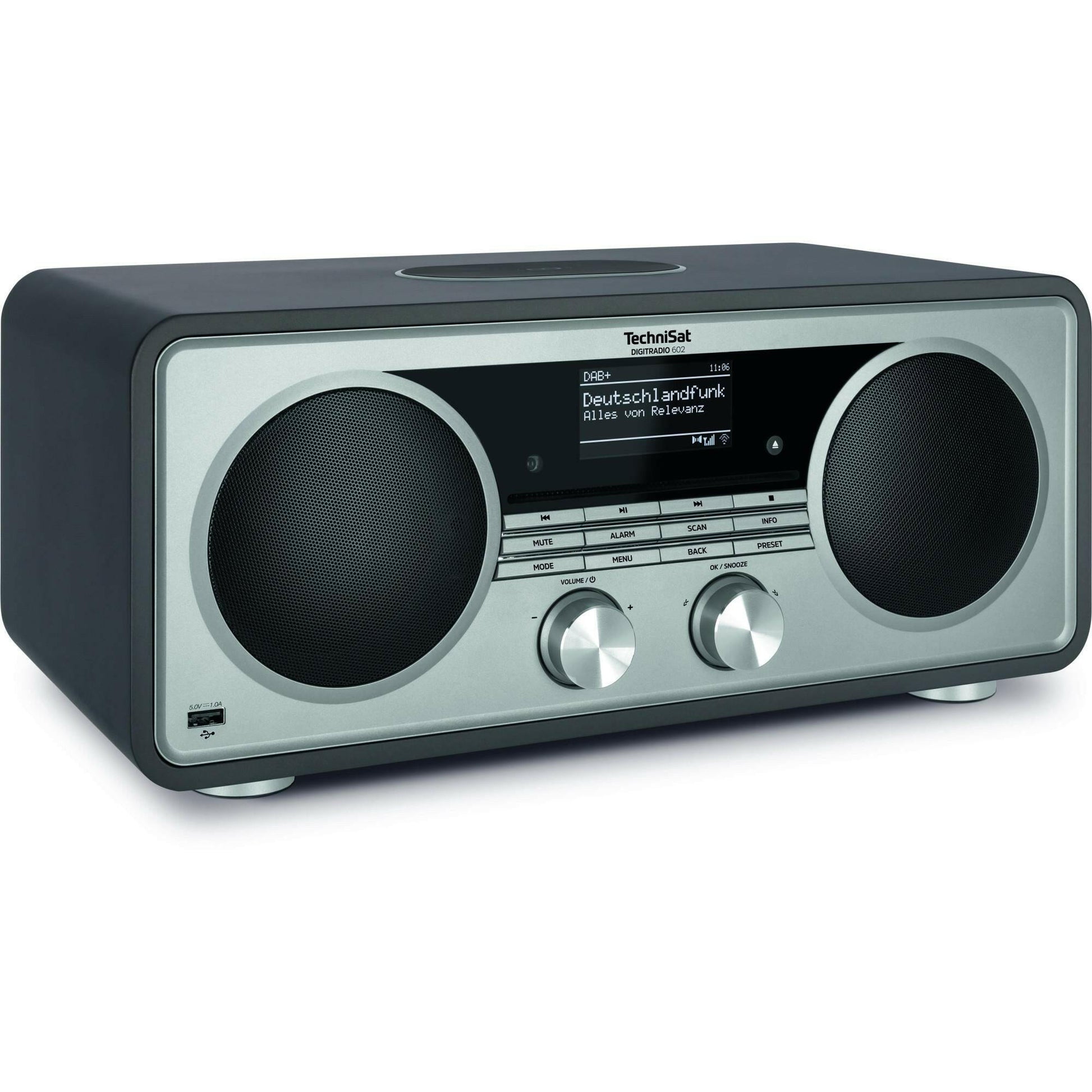 TechniSat DIGITRADIO 602 Anthrazit/Silber DAB+ Internetradio.