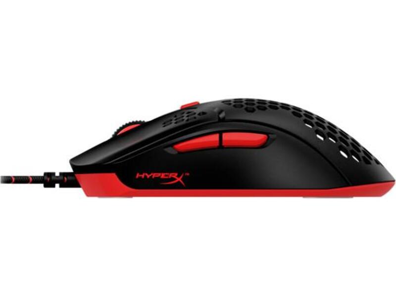 HyperX Pulsefire Haste schwarz/rot, kabelgebunden Gaming-Maus (Beidhändig, USB Typ-A, Optisch, 16000 dpi) - TRONYQ