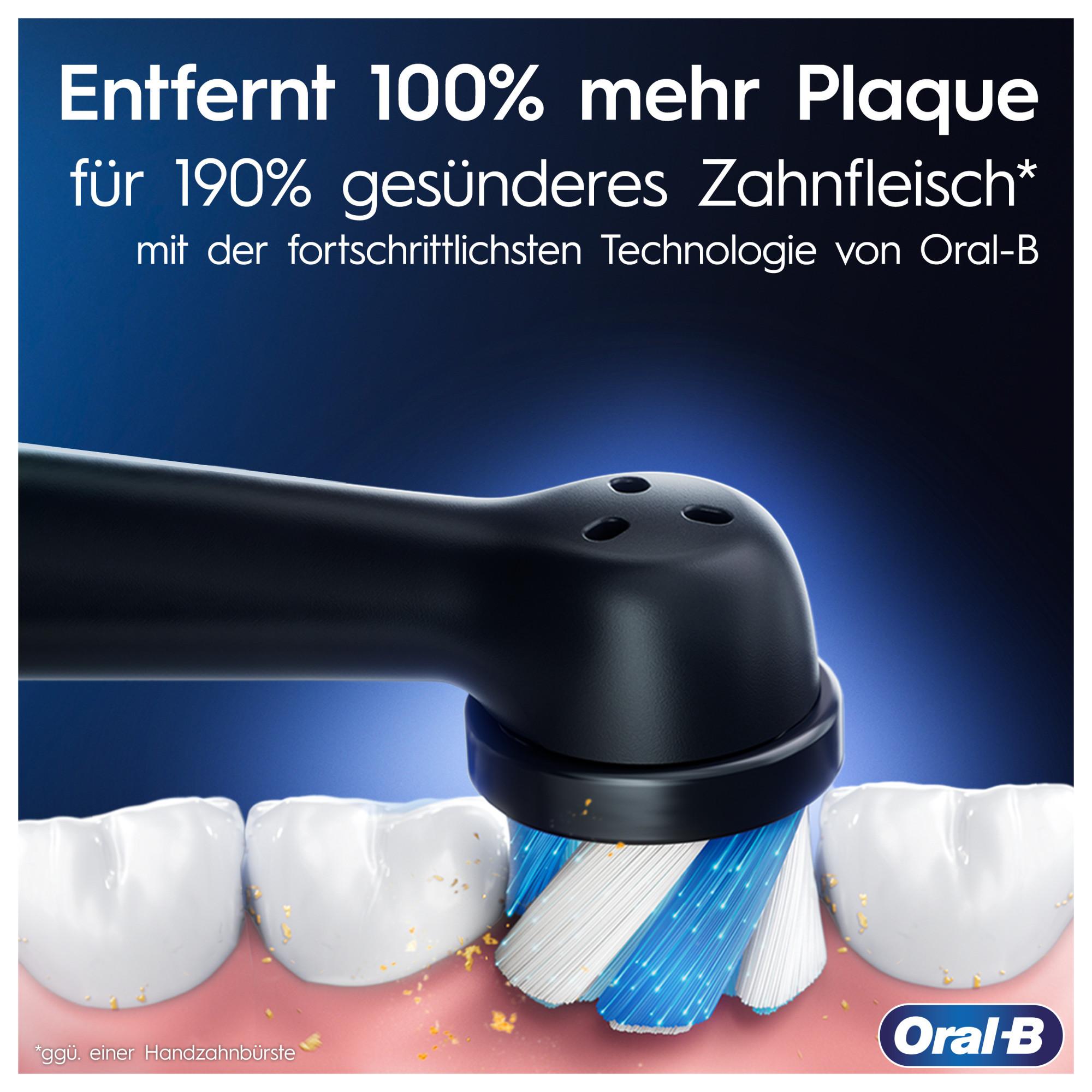 Oral-B iO Series 7 Elektrische Zahnbürste Sapphire Blue (Interaktives Display, künstliche Intelligenz erkennt Putztechnik, 5 Putzprogramme, App-Verbindung, intelligente Andruckkontrolle, visueller Timer, 2 Aufsteckbürsten) - TRONYQ