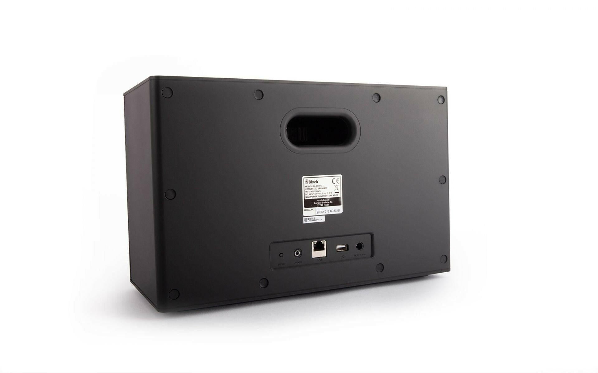 Block C schwarz Streaming-Lautsprecher mit Alexa & Multiroom.