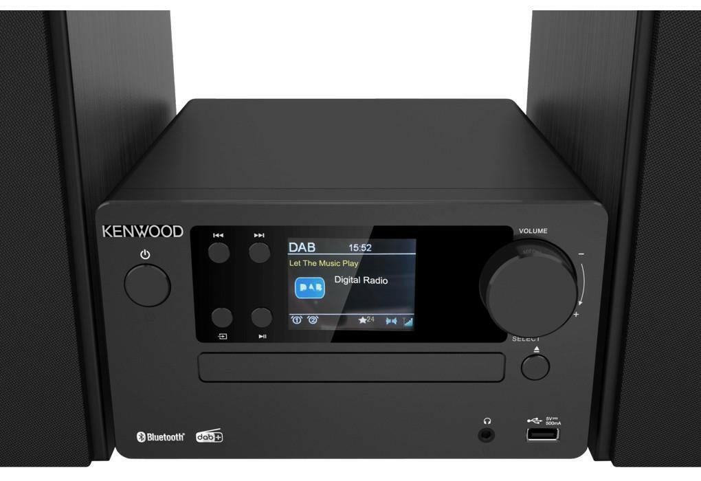 Kenwood M-725DAB-B Stereoanlage mit Bluetooth & CD.