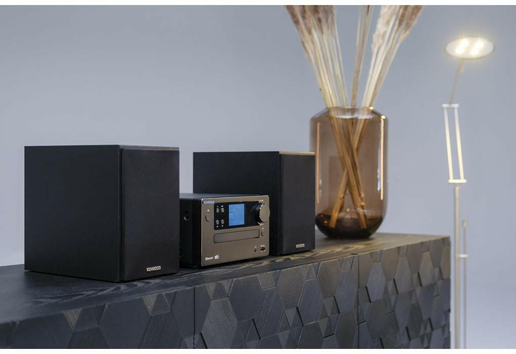 Kenwood M-725DAB-B Stereoanlage mit Bluetooth & CD.