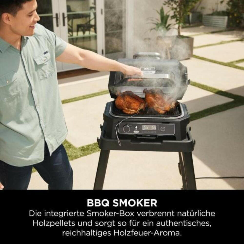Ninja Woodfire Pro XL Elektrogrill & Smoker OG850EU, 4-in-1.