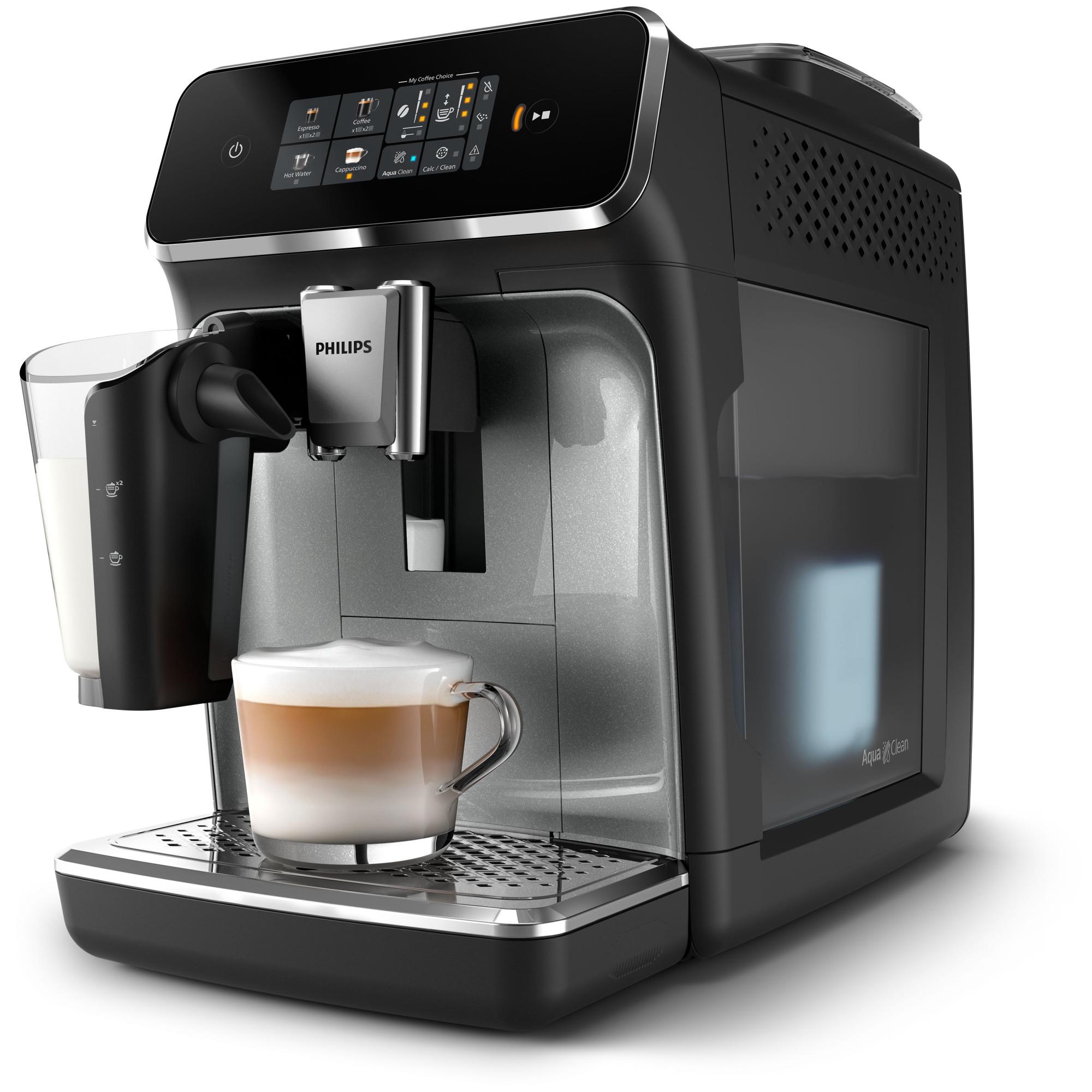 Philips Series 2300 EP2339 Kaffeevollautomat (OneTouch, LatteGo Milchsystem, Coffee+ App, Keramik Scheibenmahlwerk, AquaClean Filter) - TRONYQ