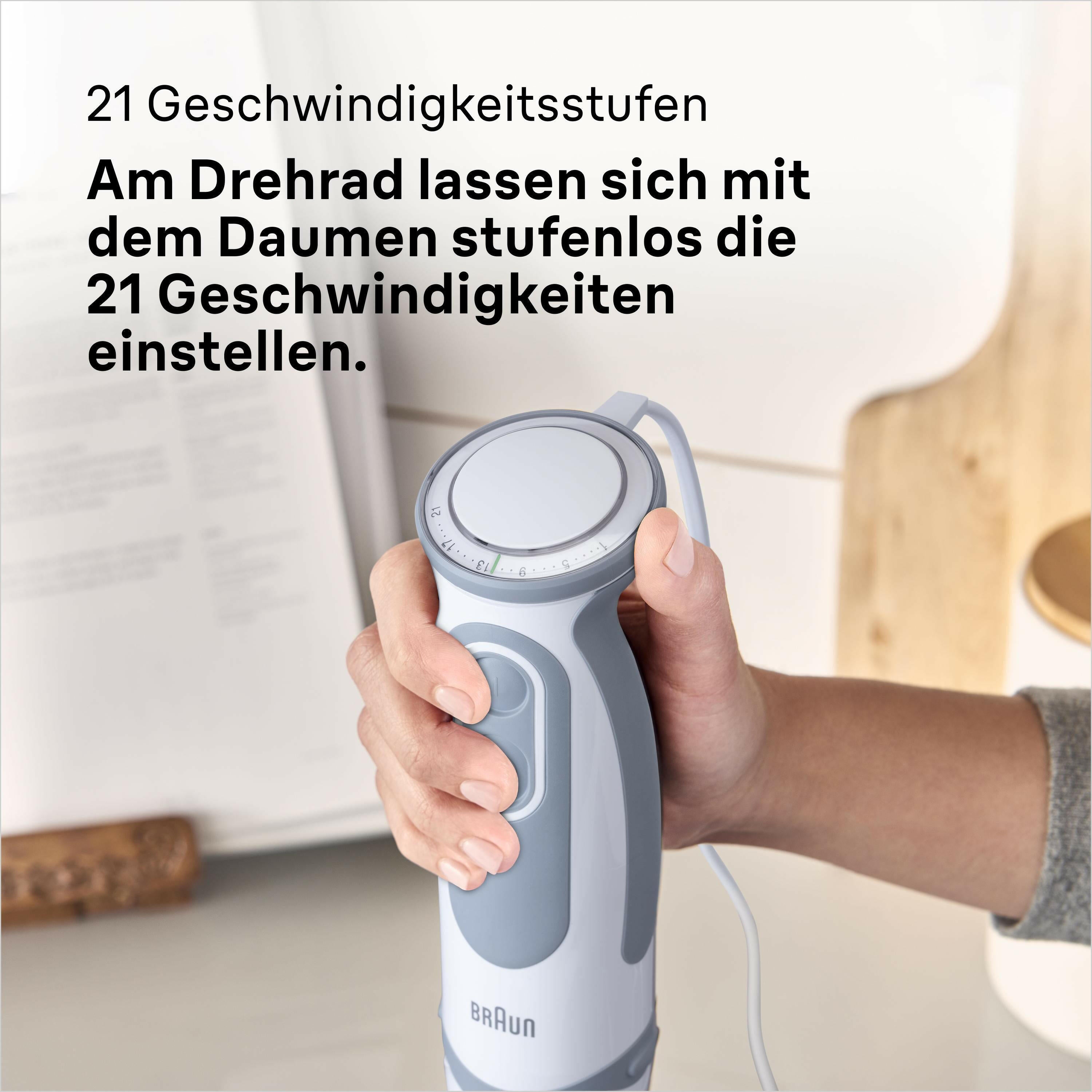 Braun MultiQuick 5 Vario MQ 5220WH Stabmixer.