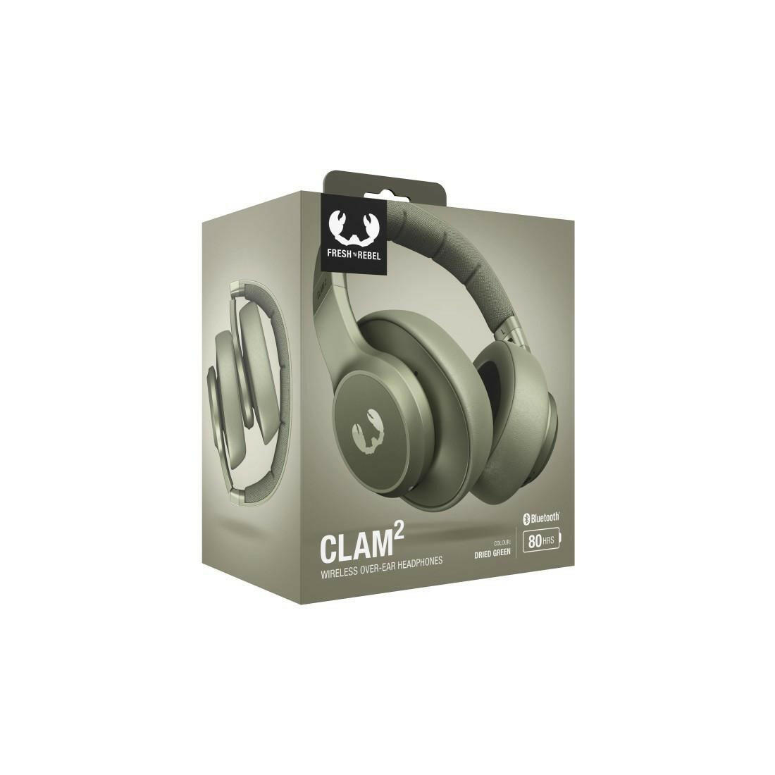 Fresh 'n Rebel Clam 2 Bluetooth Over-Ear Kopfhörer grün