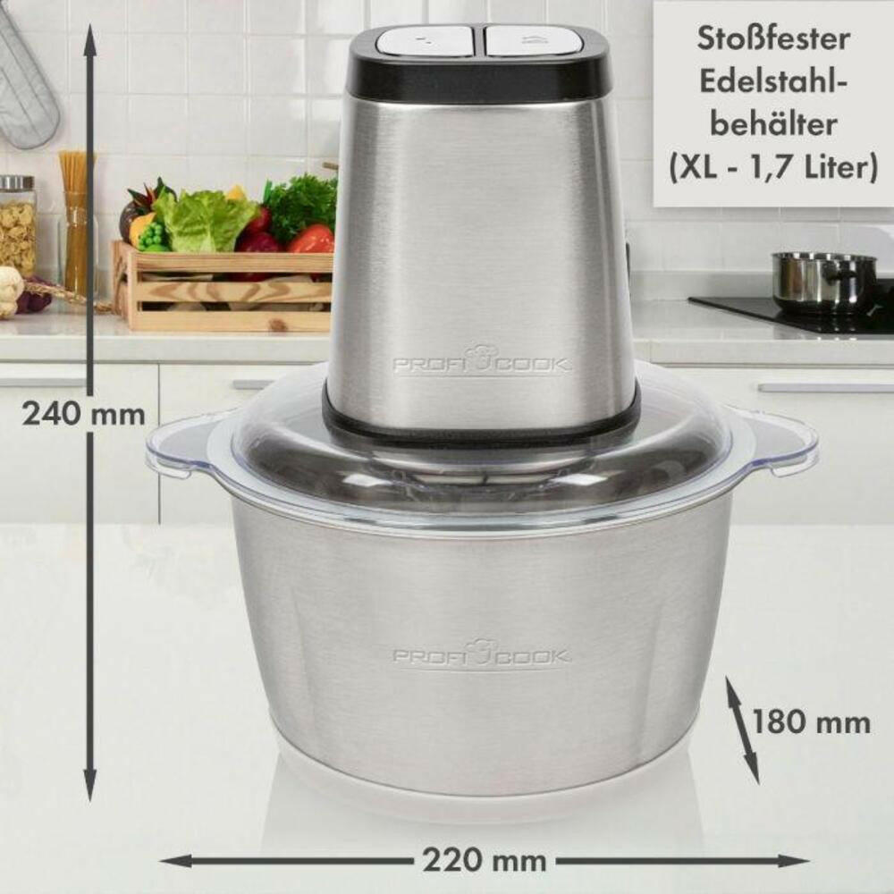 ProfiCook Zerkleinerer PC-MZ 1227 | 1,7L | 500W | Ice Crush.