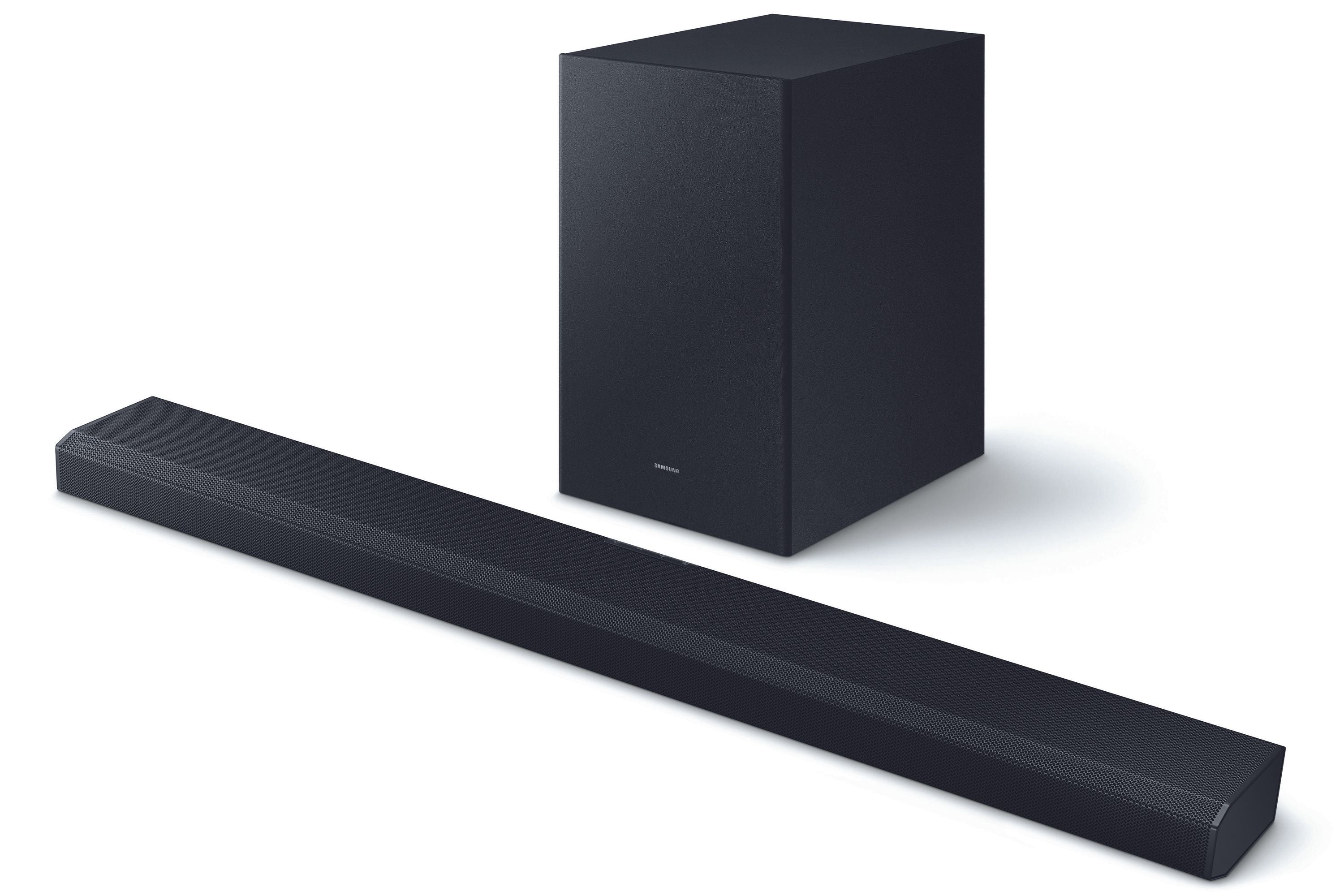 Samsung HW-Q700A/ZG schwarz Soundbar mit Subwoofer (3.1.2, 8 intigrierte Lautsprecher, true Dbly Atmos, DTS:X, 330 Watt, Bluetooth, WLAN, HDMI eARC, Alexa kompatibel, AirPlay2, Q Symphony) Aussteller