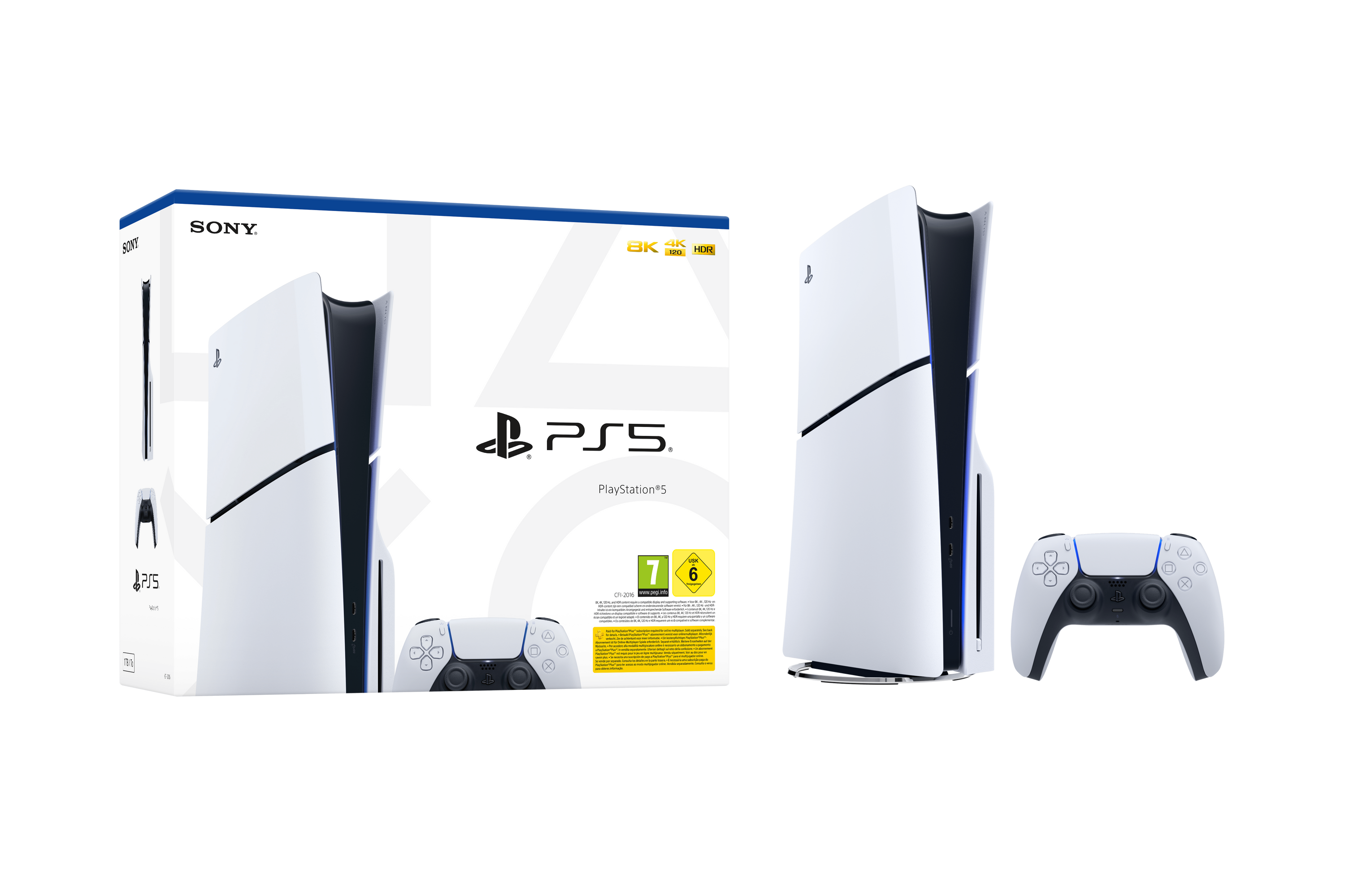 Sony PS5 Slim Spielkonsole 1TB 4K HDR Raytracing - Bis zu.