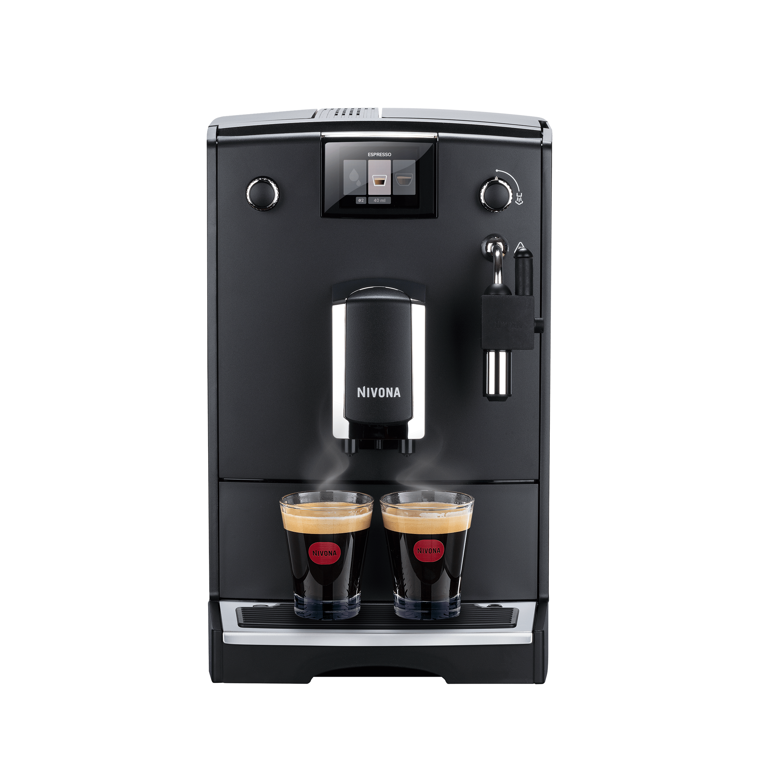 Nivona Kaffeevollautomat NICR 550 Schwarz/Chrom LCD.
