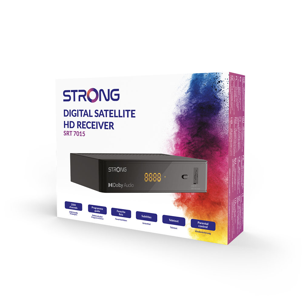 Strong SRT 7015 HD Satelliten Receiver USB/Dolby, Neu, OVP, komplett