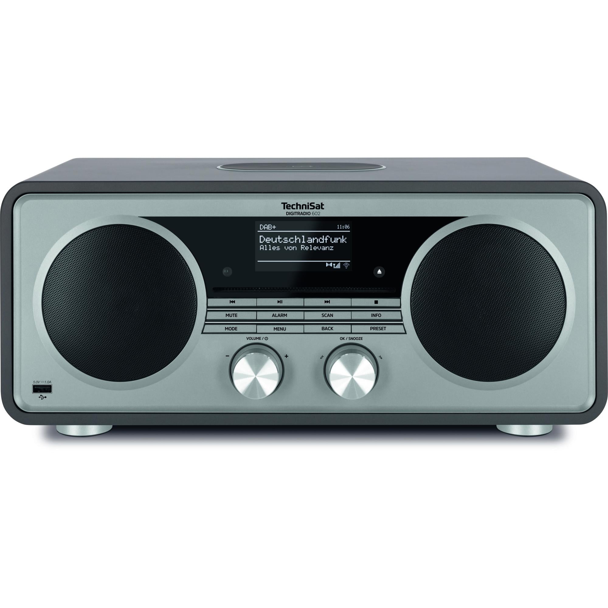 TechniSat DIGITRADIO 602, Anthrazit/Silber DAB+ Internetradio mit CD-Player B-Ware