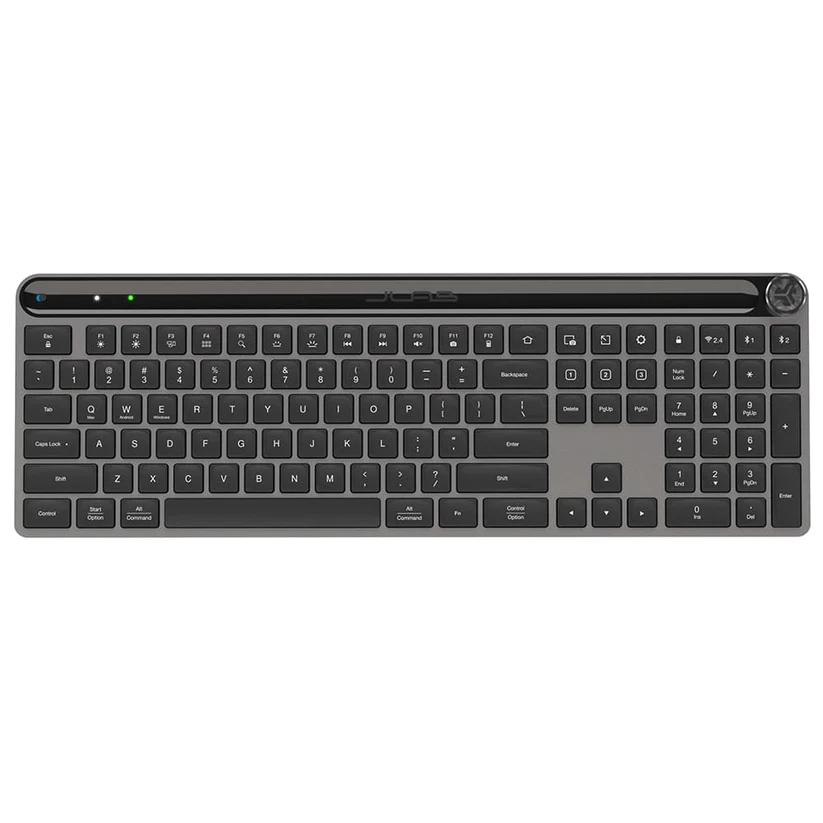 JLab Epic Wireless Tastatur - Bluetooth/USB - Beleuchtete Tasten - Schwarz