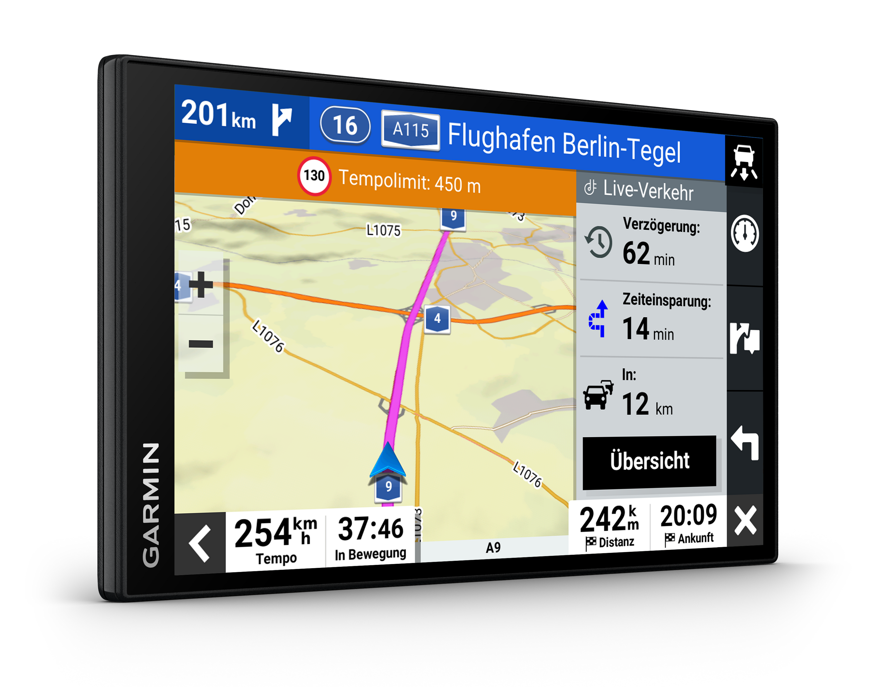 Garmin DriveSmart 76 EU MT-D Navigationsgerät 7 Zoll HD-Display 3D-Europakarten Digital Traffic Sprachassistent