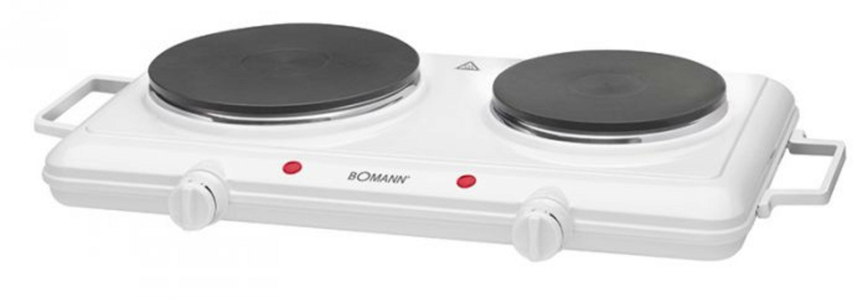 Bomann DKP 5028 CB Doppelkochplatte, 2 Kochzonen, 2500W.