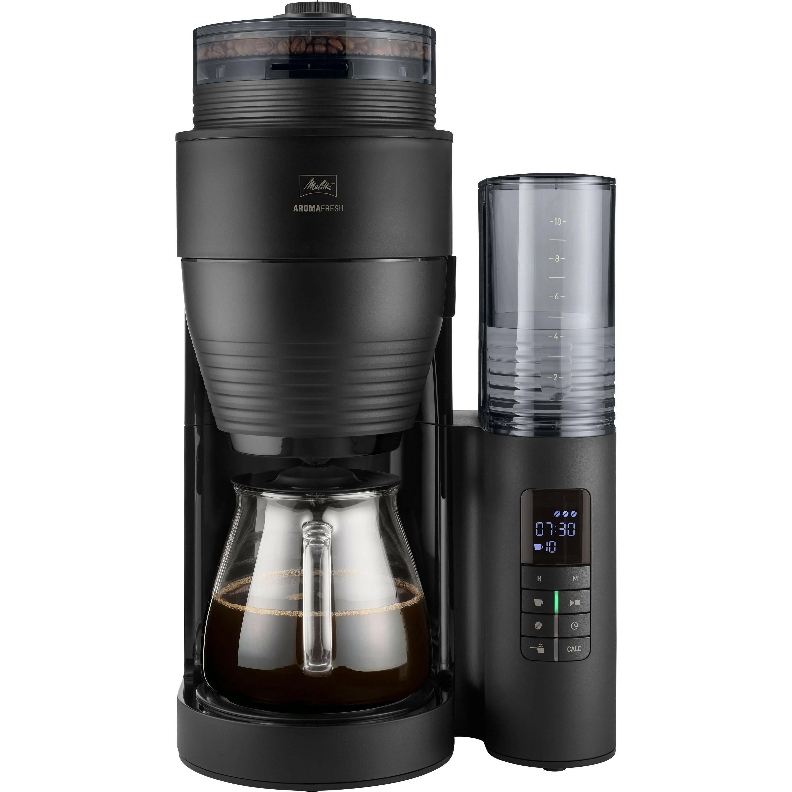 Melitta AromaFresh 1,25 L Filterkaffeemaschine mit Mahlwerk.