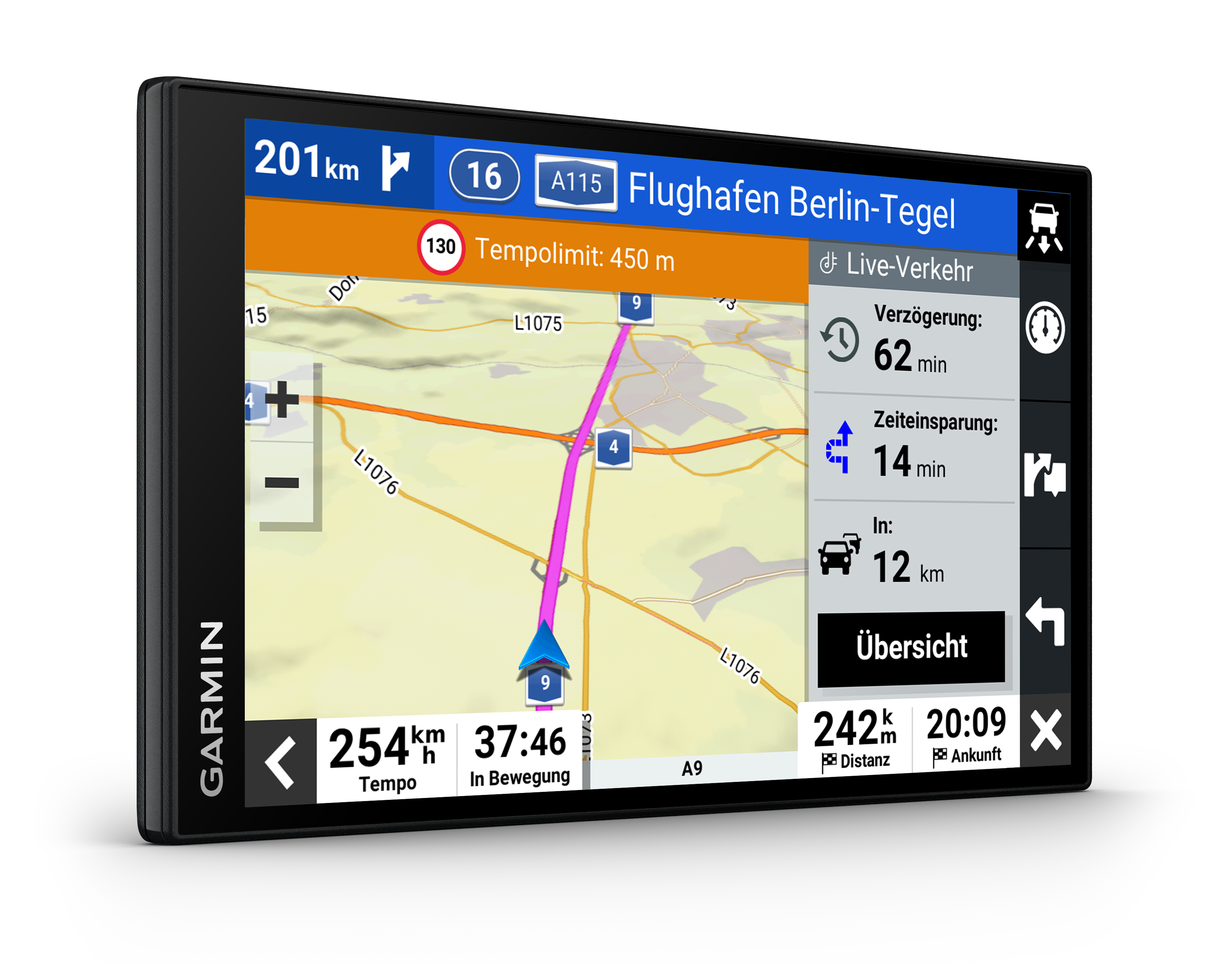 Garmin DriveSmart 76 EU MT-D Navigationsgerät 7 Zoll HD-Display 3D-Europakarten Digital Traffic Sprachassistent