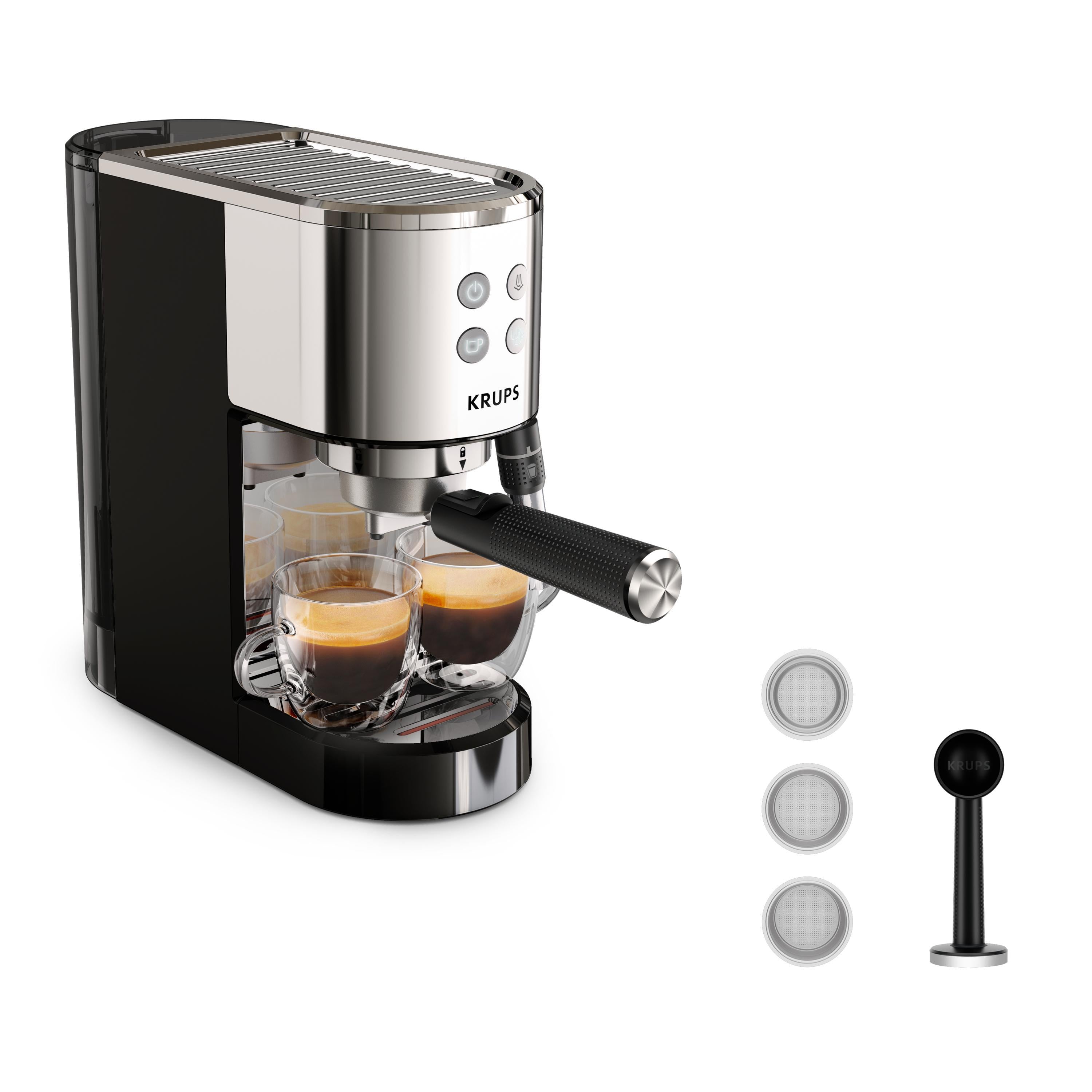 KRUPS XP444C Virtuoso+ Siebträger-Espressomaschine B-Ware gebraucht