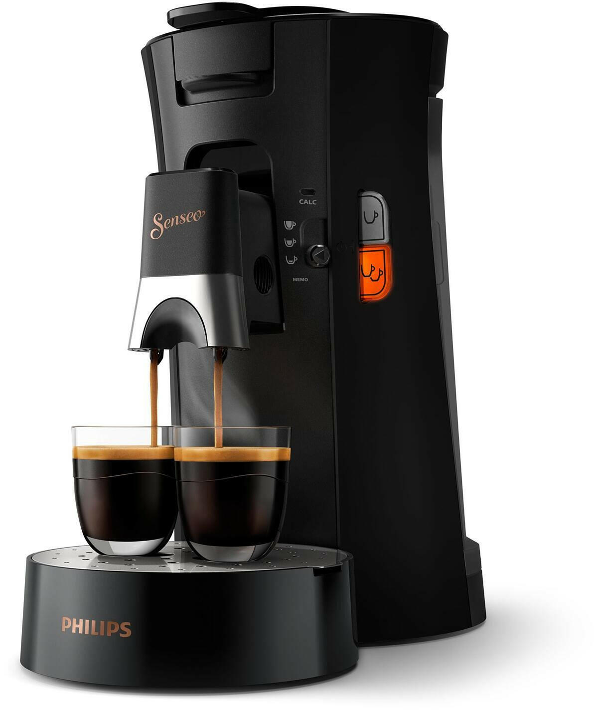 PHILIPS Senseo Select CSA240/60 Kaffeepadmaschine schwarz.