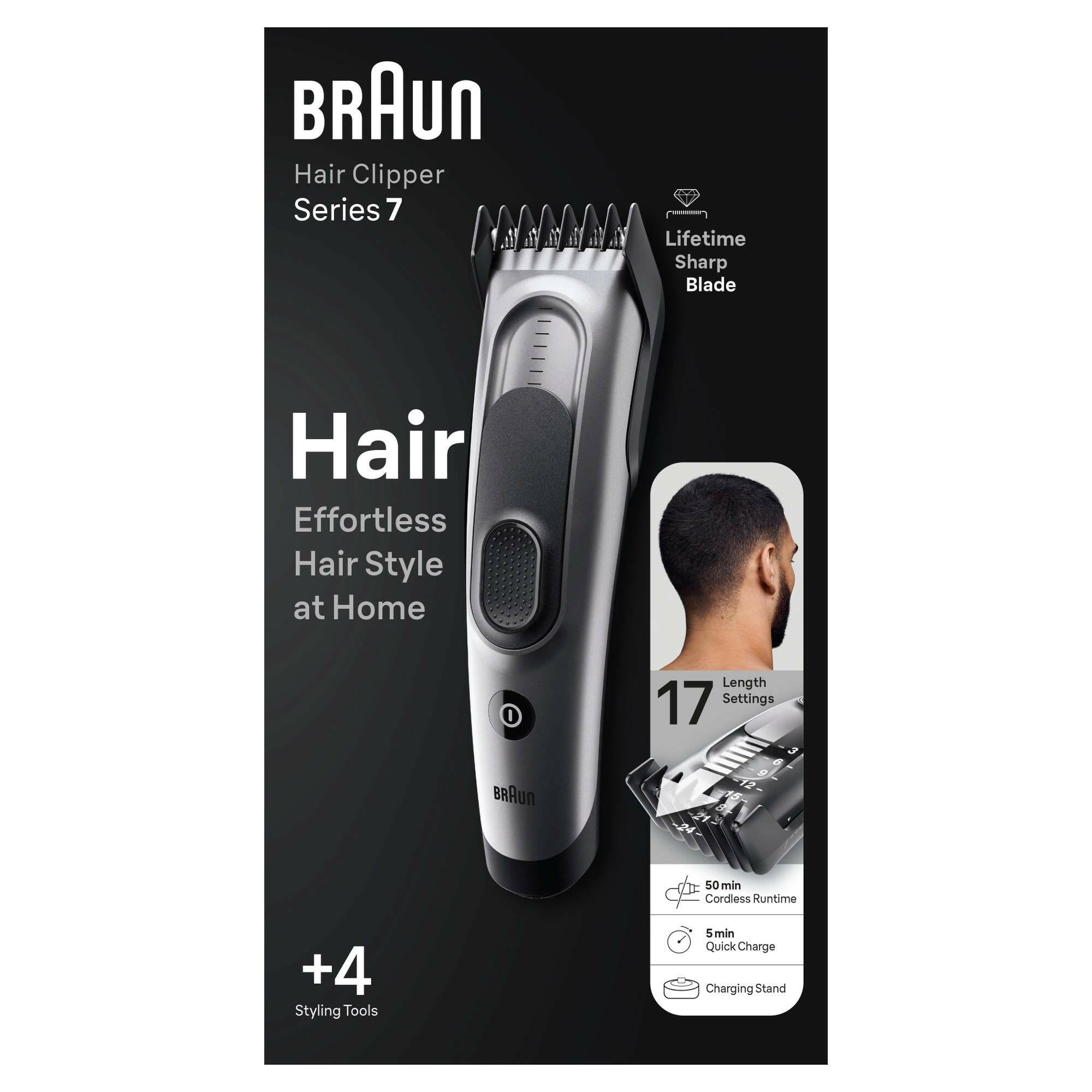 Braun Haarschneider HC7390, 17 Längeneinstellungen, Akku 50