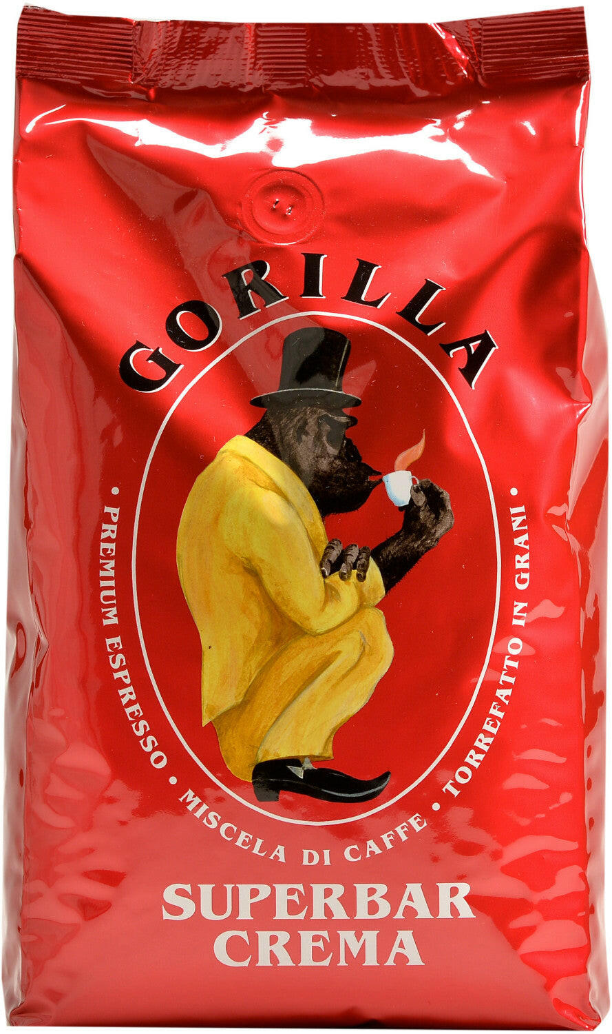 Gorilla Superbar Crema Kaffeebohnen 1 kg – Vollmundiger