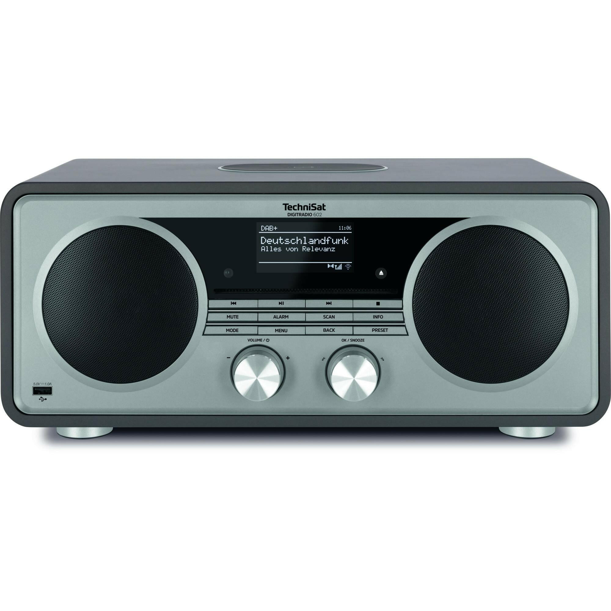 TechniSat DIGITRADIO 602 Anthrazit/Silber DAB+ Internetradio.