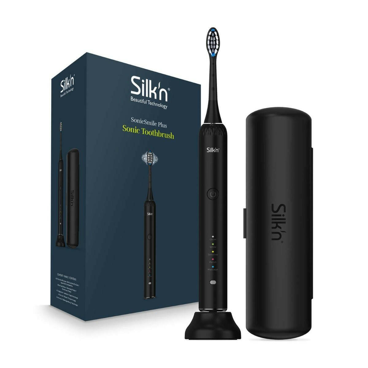 Silk'n SonicSmile Black Schallzahnbürste wasserdicht 48.000.