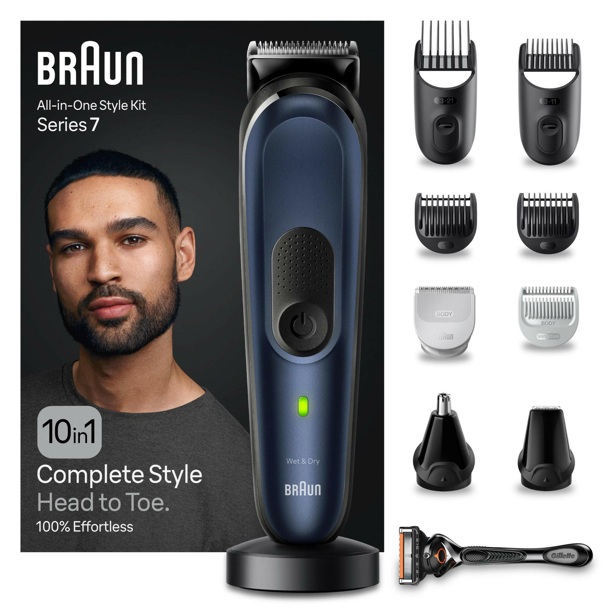 Braun MGK7421 All-In-One Set, 10-in-1 Bart- & Körperpflege