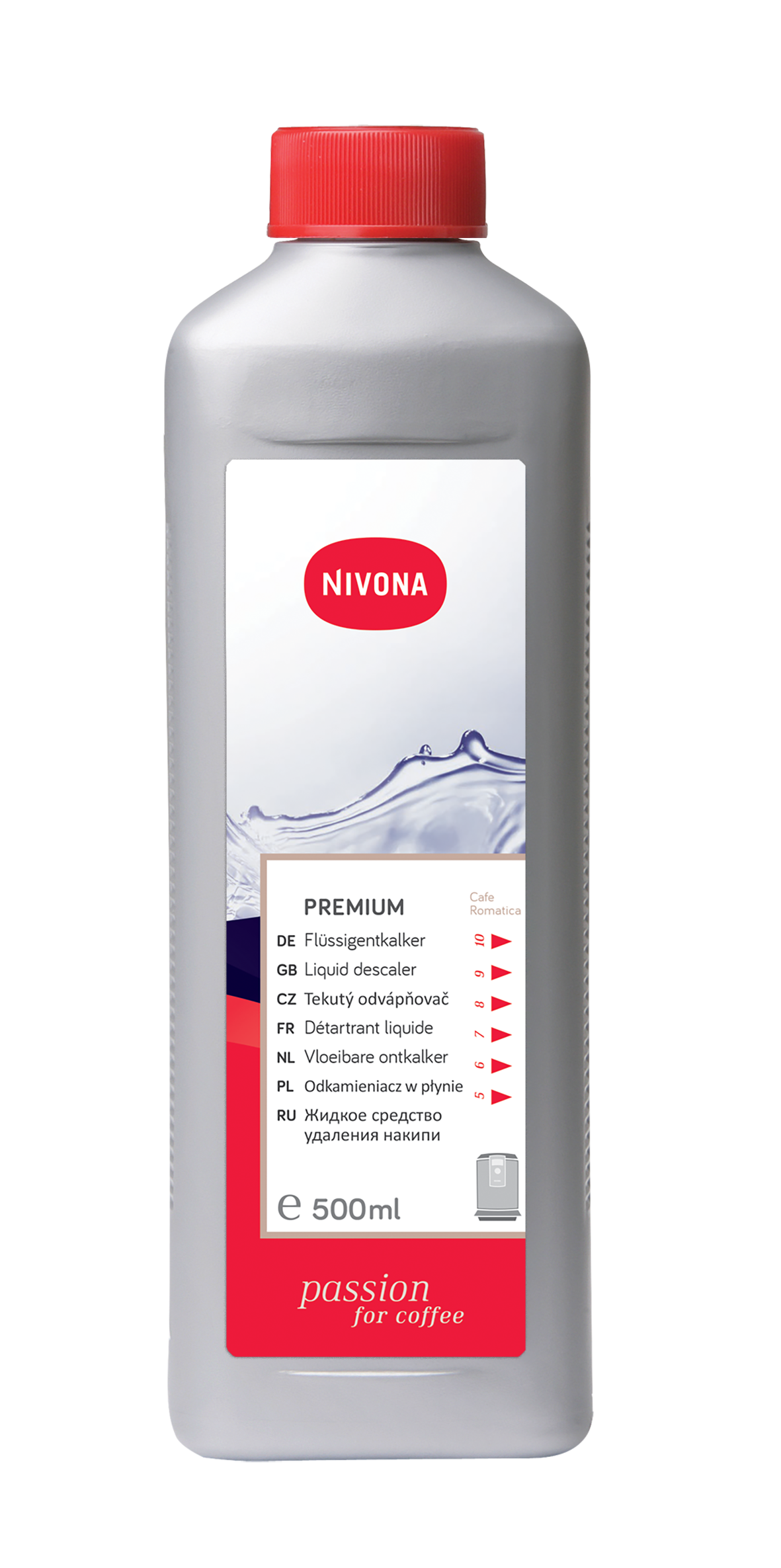 NIVONA NIRK 703 Premium Entkalker (500 ml, 5 x Entkalken, für CafeRomatica Modelle) - TRONYQ