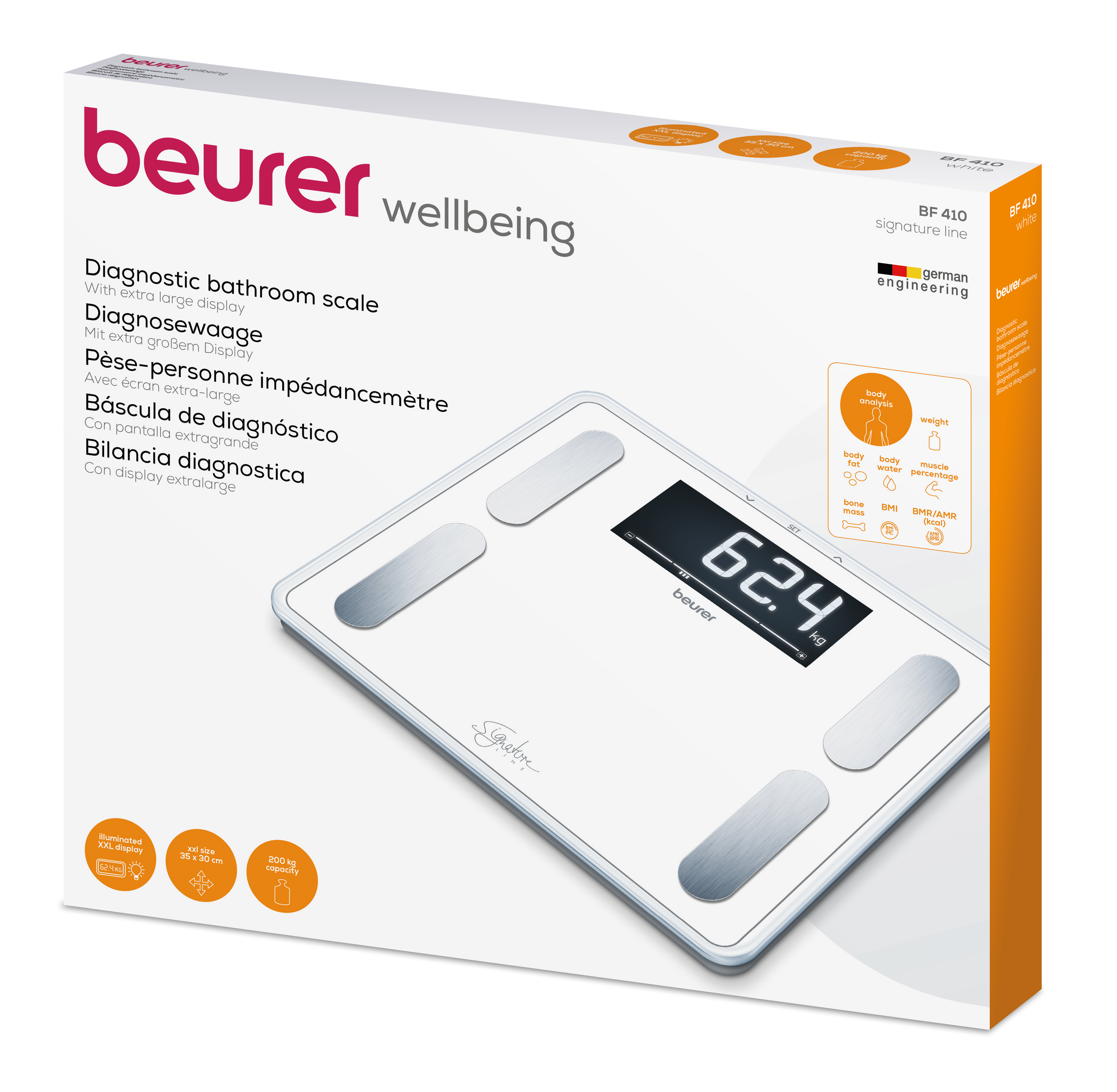 Beurer BF 410 white Diagnosewaage Signature.