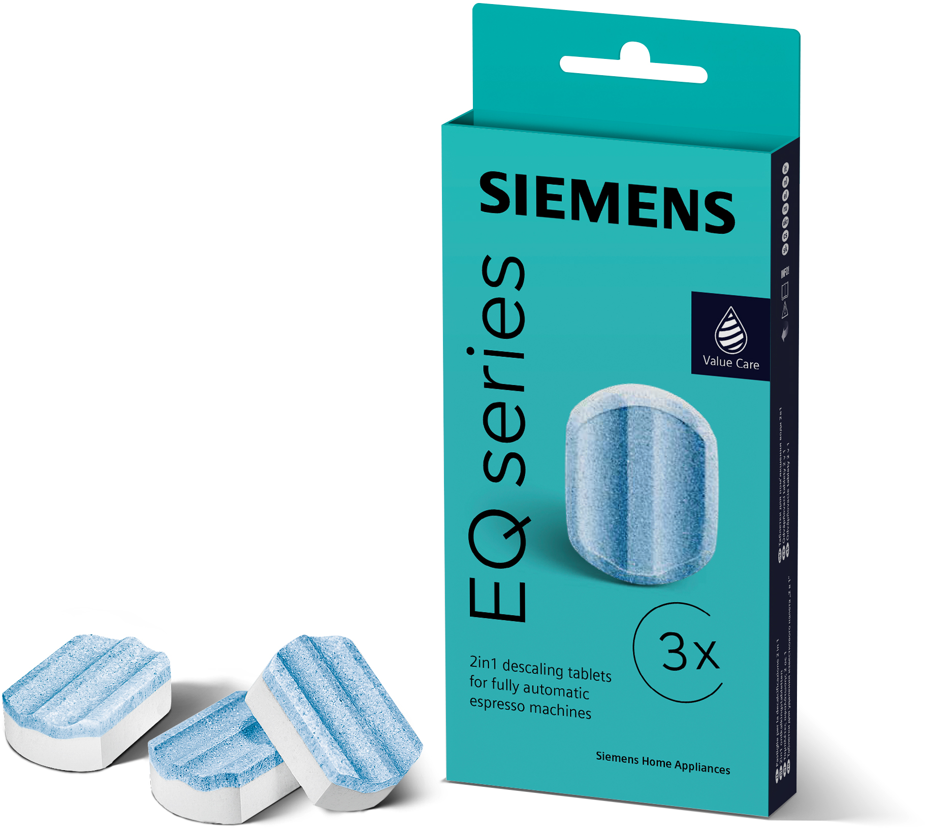 Siemens TZ80002A Entkalker 2in1 für Kaffeevollautomaten, 3.