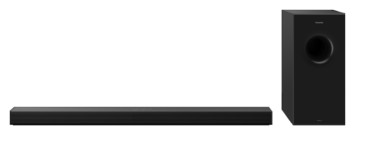 Panasonic SC-HTB600 2.1 Soundbar mit kabellosem Subwoofer.