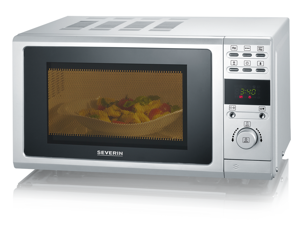 SEVERIN MW 9284 Grillmikrowelle 20L 700W Silber freistehend.