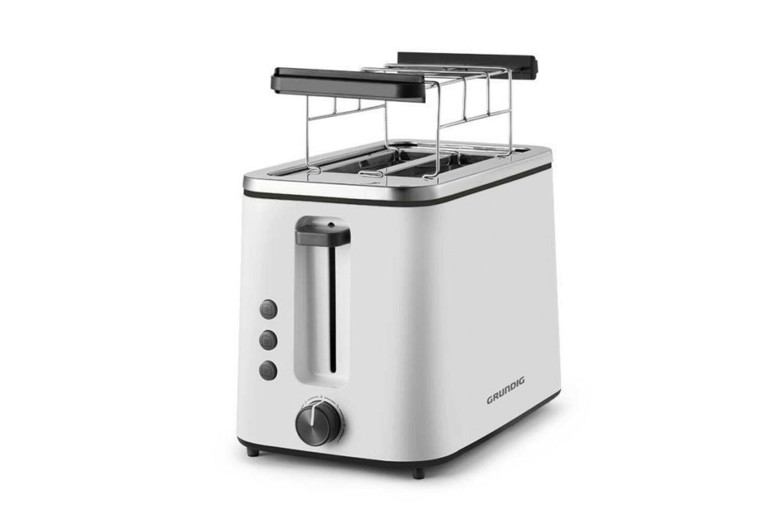 Grundig TA 5860 New Line Toaster 800W, 2-Slice Black/White.