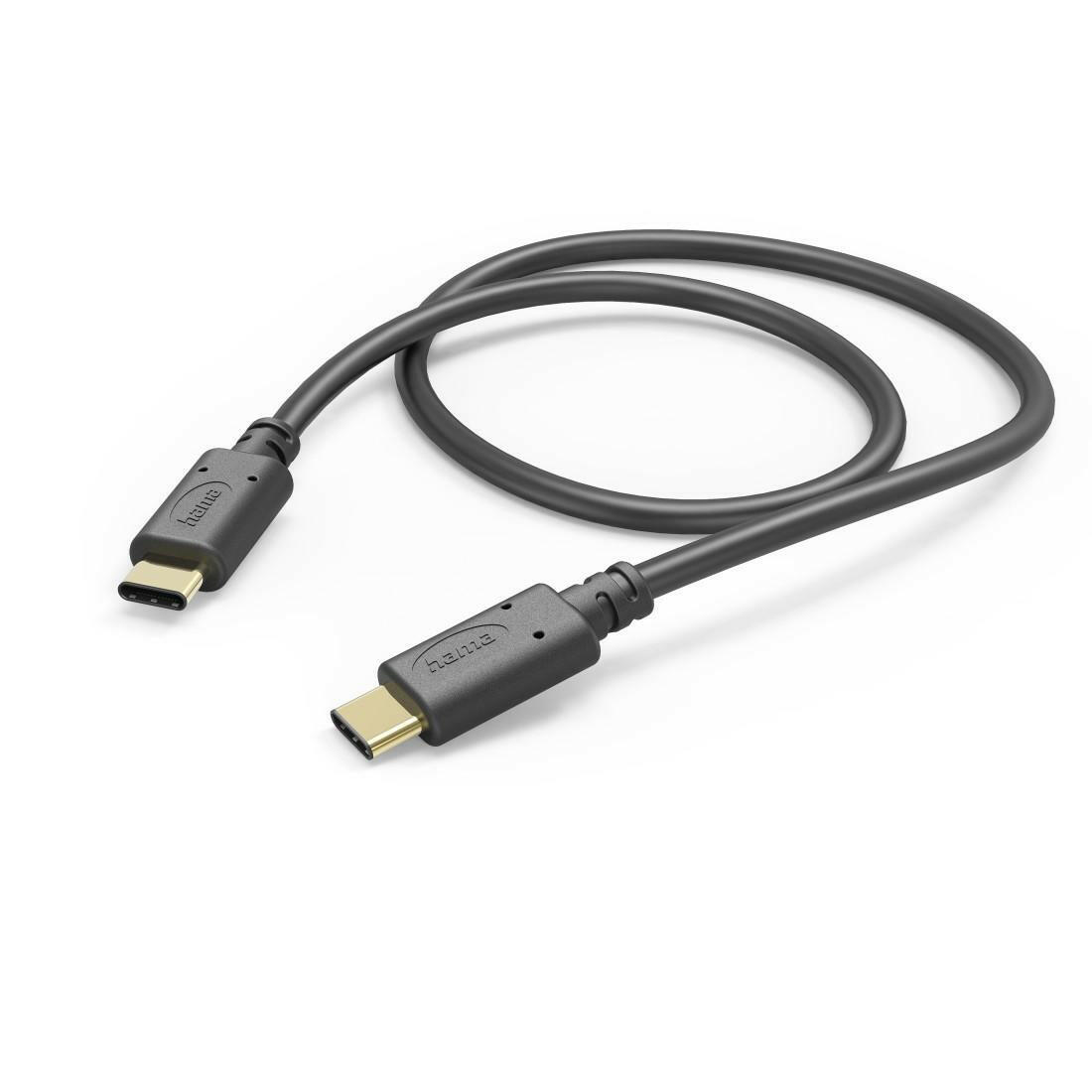 Hama USB-C Ladekabel 1m - Schnellladung & High-Speed-Daten.
