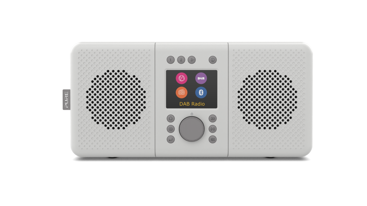 Pure Elan Connect+ Internetradio DAB+ Bluetooth Grau.