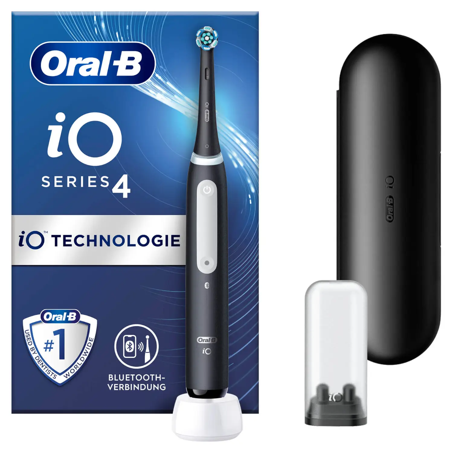 Oral-B iO Series 4 Elektrische Zahnbürste - 4 Putzmodi, mit.