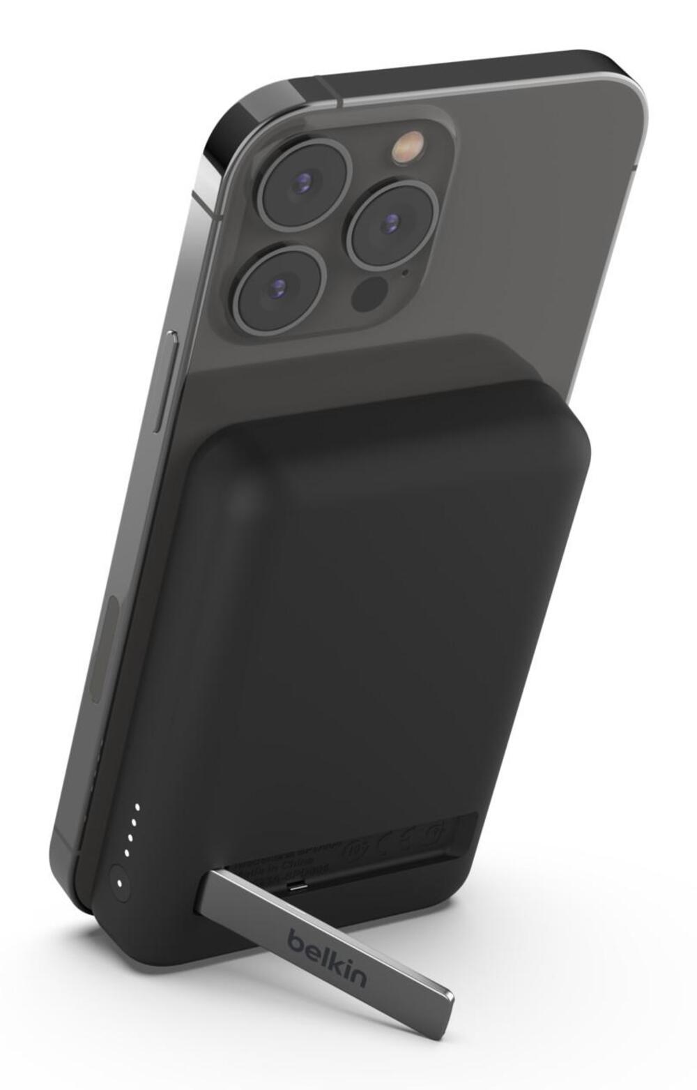 Belkin Magnetische 5000mAh Powerbank mit Ständer – Schwarz