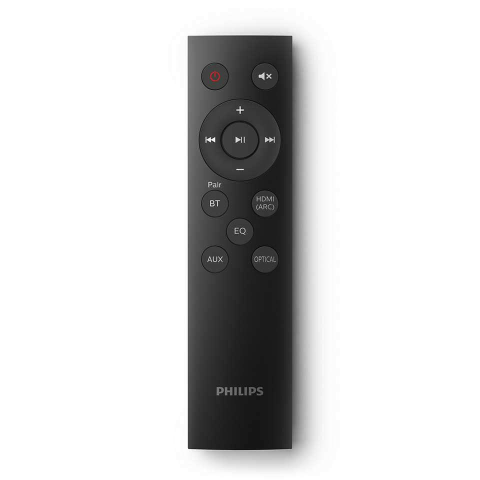 Philips TAB5105/12 Soundbar 2.0, 30W, Bluetooth, HDMI ARC.