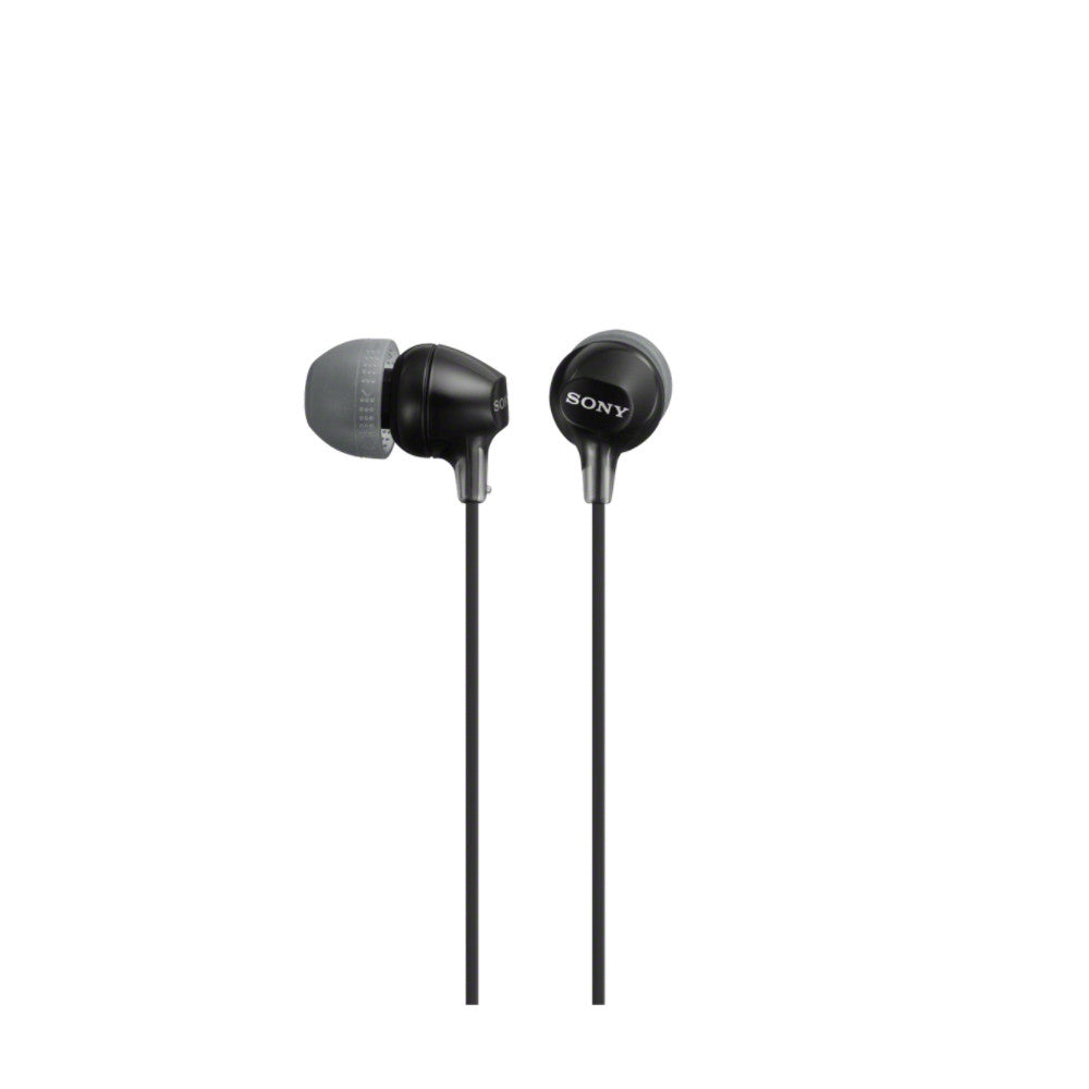Sony MDR-EX15AP In-Ear-Kopfhörer mit Mikrofon, Schwarz