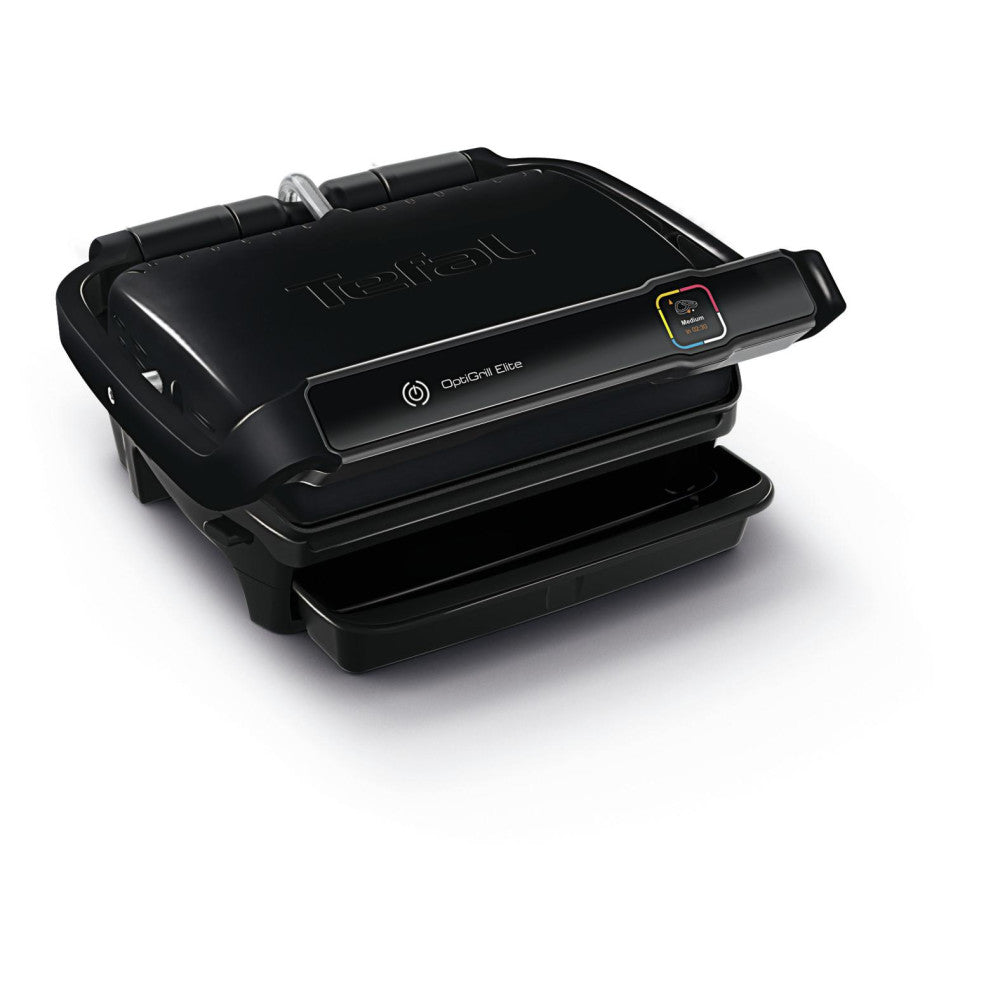 TEFAL GC7508 Optigrill Elite Kontaktgrill (2000 Watt, Grillfläche: 600 cm², antihaftbeschichtet, spülmaschinengeeignet) - TRONYQ