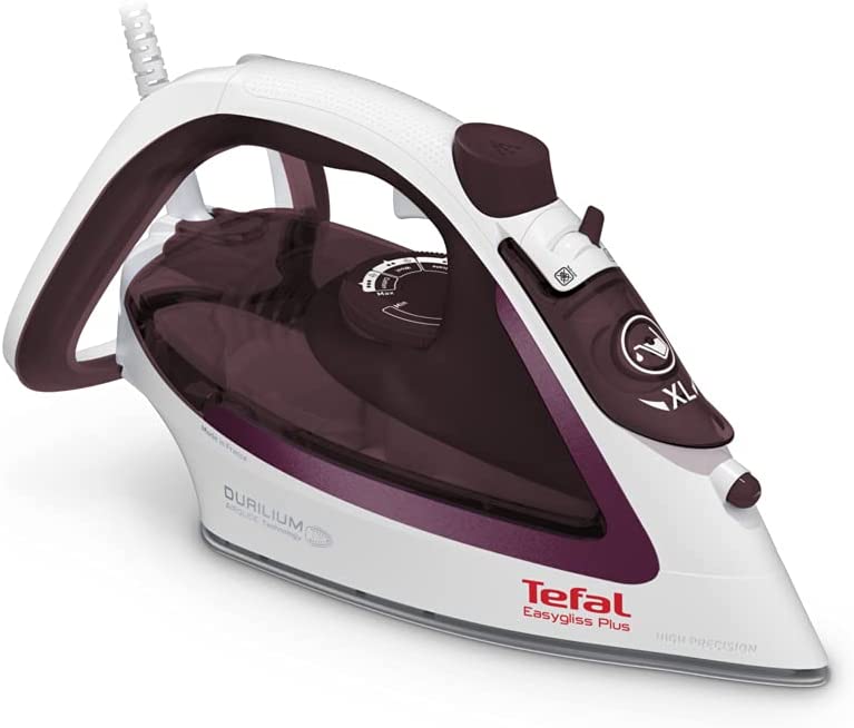 TEFAL Dampfbügeleisen FV5714 Easygliss Plus (Durilium, kratzbeständig, automatische Dampfeinstellungen, 2400 Watt)