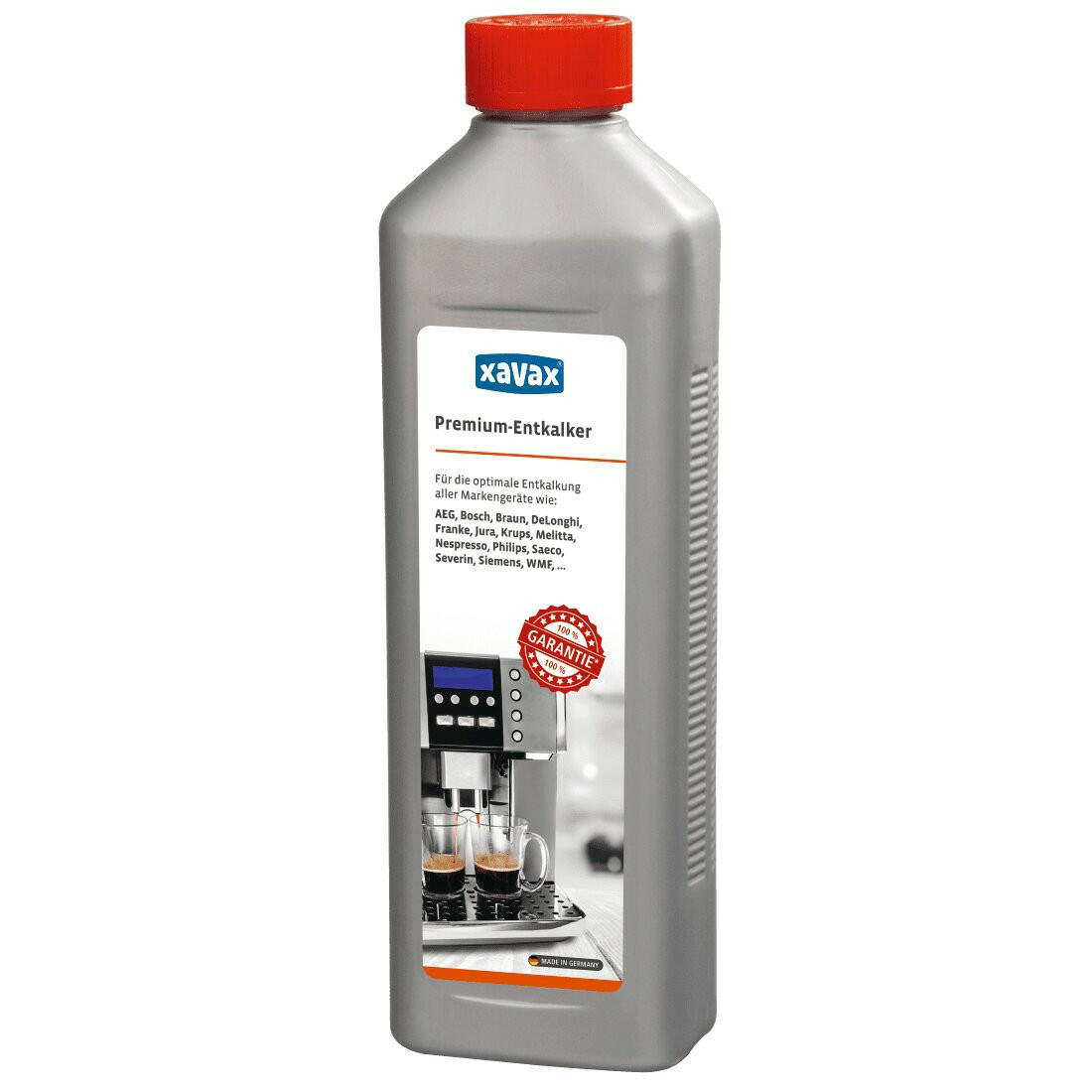Xavax Premium-Entkalker 500 ml für Kaffeeautomaten.